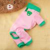 Pet British short, small and medium dog, cat clothes, autumn and winter dog fleece contrasting colors, tractable cat supplies clothing