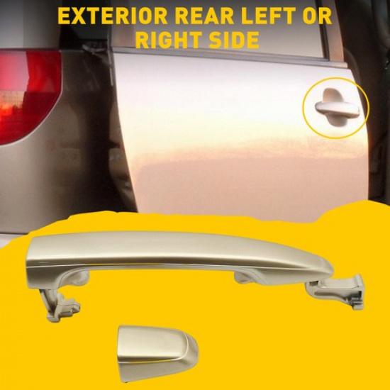 1/2X Exterior Rear Outside For Left&Right Door 2004-2010 Handle Sienna Toyota