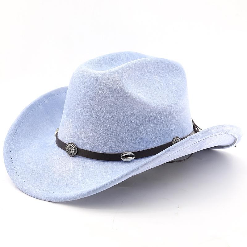 Classic Western Cowboy Hat High Quality Top Hat European and American Knight Hat Men's and Women's Fashion Versatile Sunshade Sunscreen Hat