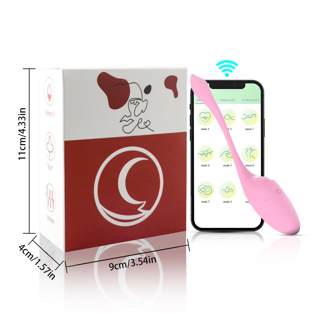 USB Wireless Bluetooth Silicone Vibrating Egg Vibrator, Female Clitoral Stimulator, Wearable G-spot Masturbator, Adult Sex Toys