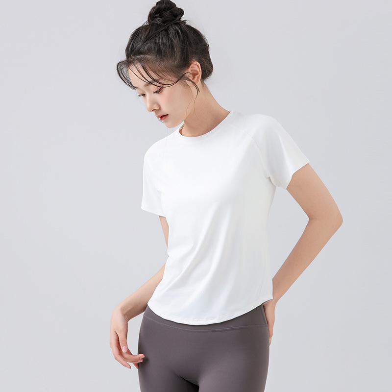 2024 Women's Slim Fit Breathable Quick-Dry Short-Sleeved Yoga & Running T-Shirt