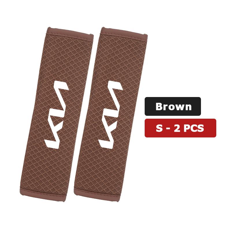 CAONU1 Car Adjustable Ice Silk Shoulder Cover Seat Belt Pad Strap Padding Accessories For KIA Ceed Sportage Rio K5 K2 Optima Cerato