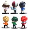 My Hero Academia 9 Pcs Cute Ver. Midoriya All Might Bakugou So Ochaco PVC Action Figure Boku no Hero Gift Doll Modelo 8-10cm