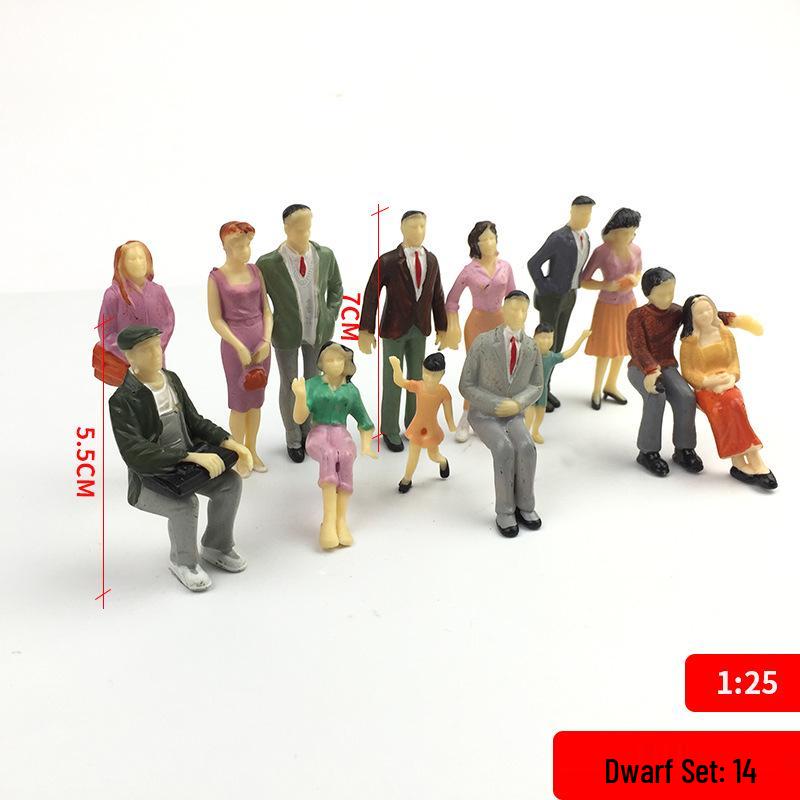 Architectural Sand Table Model Figures: Colored Miniature People & Railway Workers