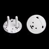 10 Pcs Thick Round Head-shaped Baby Children's Socket Bear 2-phase Foot 2-hole Anti-electric Shock Safety Power Protection Cover