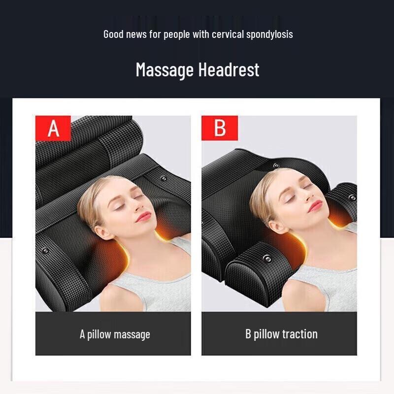 Aux Heating Massage Pillow for Neck, Back, and Waist