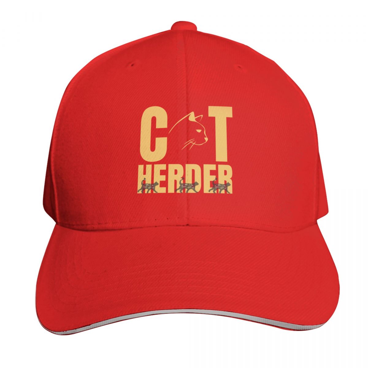 Cat Herder Baseball Cap Custom Cap Unisexs big size hat GentleUnisex Hat tactical cap Womens Golf Clothing Unisexs