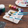 1pc 4-Slot Paint Brush Holder -Palette Tray with Polished Finish,Easy-Clean Art Organizer for Watercolor, Acrylic & Oil Brushes