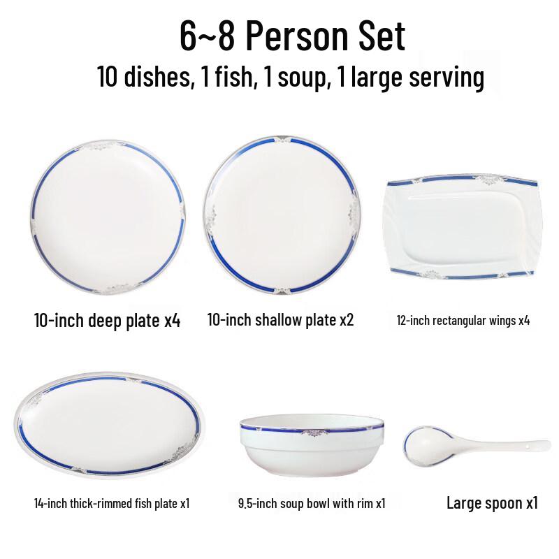 Jindinghui Ceramic Dinnerware Set