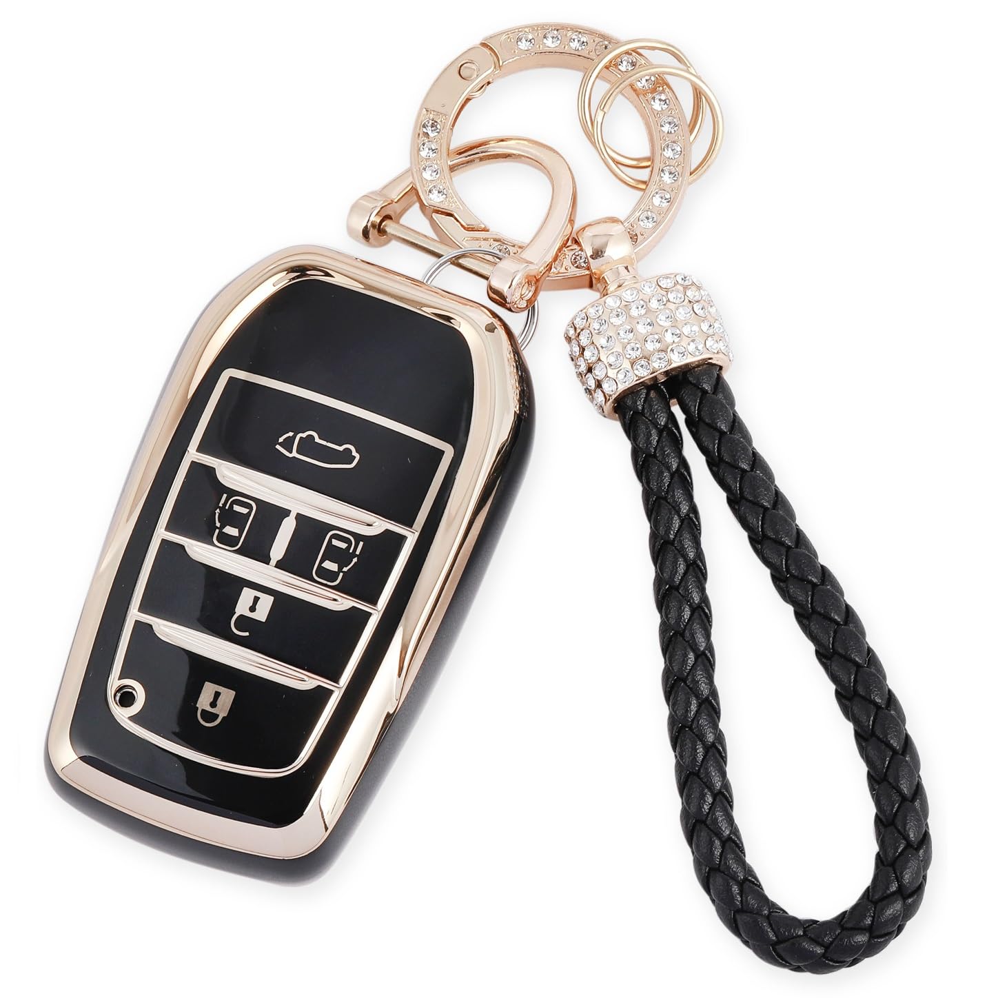 

Новый чехол для ключа Voxy 90 серии Noah 90 серии Sienta чехол для ключа NOAH VOXY Легкий Золотой [ZANEKO] (5 кнопок, черный)