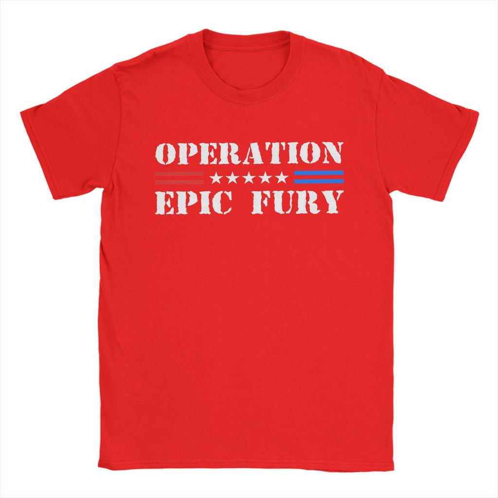 Unisex Operation Epic Fury 2026 T Shirts  Cotton Clothes Crazy Short Sleeve Crewneck Tees New Arrival TShirt
