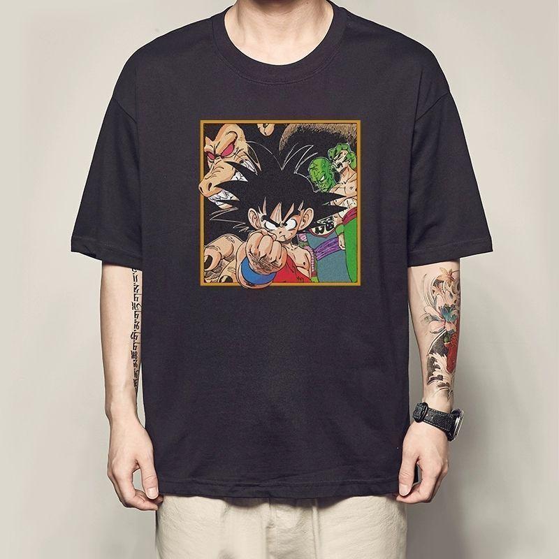 Last Language  Dragon Ball Little Wukong T-shirt Trunks Short-sleeved Dragon Ball Garin Fairy Peach White Clothes