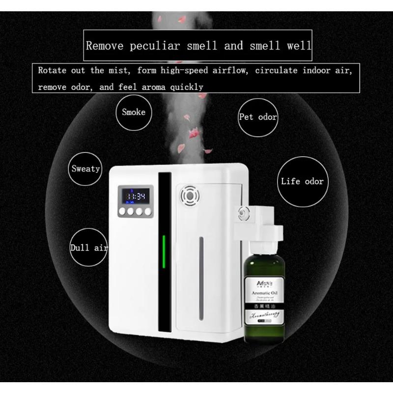Raumduft-Diffusor zur Wandmontage, Hotel-Lufterfrischer, Bluetooth-Aroma-Diffusor für ätherische Öle, elektrischer Geruch für Zuhause