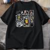 Vintage Coraline Halloween TShirt Y2k Spooky Tshirt Horror Graphic T Shirts Cotton Short Sleeve Unisexs Clothing Male Tops Tee
