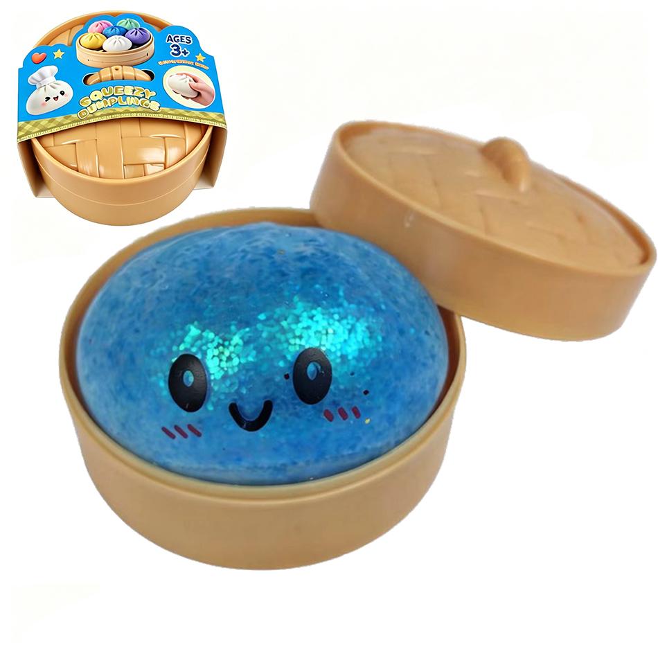 Glitter Squishies Dumpling Flash Dumpling Pressure Ball Slow Rebound Soft Pinch Decompression Office Decorat Birthday Gifts