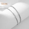 2Pcs Women Charm Bracelet Shiny Rhinestone Inlaid Adjustable Fit Wristband Anniversary Birthday Jewelry Gift