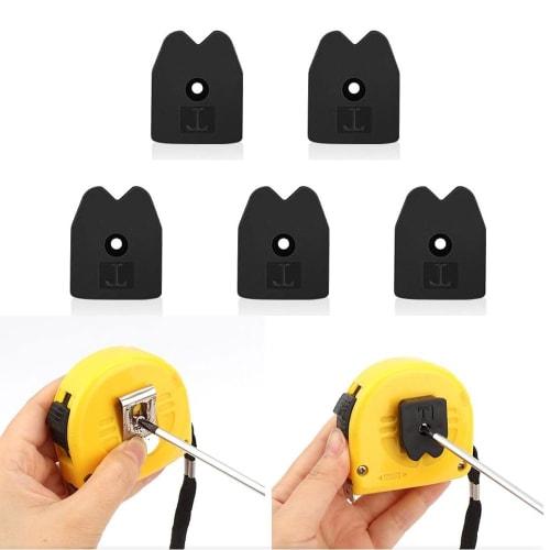 Set of 5 Convex Holders, Scale Holders with M3 Screws, Tape Measure Metal Parts, Utility Ruler Fall Prevention Tool Bracket, Safety Holder, Male Self-