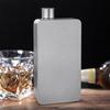 400ml Pure Ti Fles Outdoor Draagbaar Lichtgewicht Vierkante Ti Likeurfles met Roestvrijstalen Trechter Lekdicht voor Bar