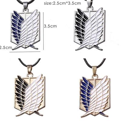 Anime Attack On Titan  Pendant NecklaceNo Kyojin Manga Freedom Wings of Liberty Pendant Neck Chain Jewelry