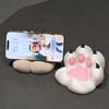 Cute Cat Paw Phone Holder: 3D Printed, Shockproof, Anti-shake, Multifunctional Stand for Easy Drama Watching.