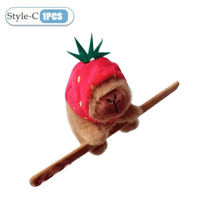 

Прекрасный браслет-пощечина с капибарой, животное, браслет-пощечина, плюшевая мягкая игрушка, каваи, капибара, ручное кольцо, браслет, детские забавные игрушки