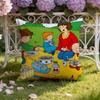 Anime C-Caillou Cushion Cover Home & Car Dual-Scene Pillow Cover: Reversible for Premium Comfort