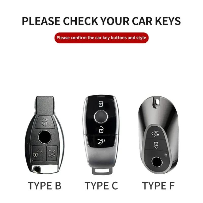 Car Key Case Cover For Mercedes Benz GLC CLA GLA AMG GLS GLA GLK CLS W204 W212 W176 Car key protection Shell