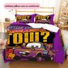 The Mater Trailer Service Duvet and Pillowcase Bedding Set Is Perfect for Decorating Boys' and Girls' Bedrooms.