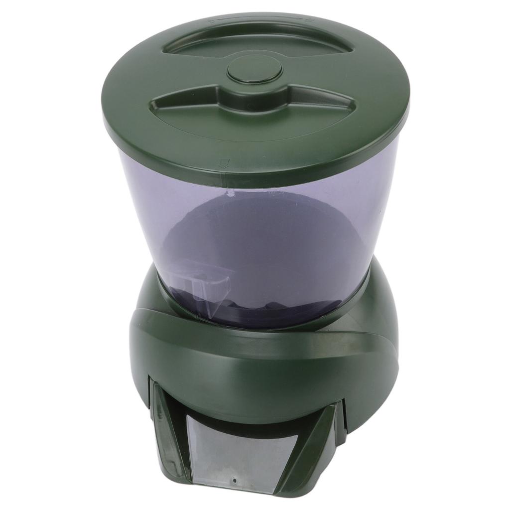 4.25L Automatic Fish Feeder LCD Screen Display Battery Powered Auto Pond Fish Food Dispenser for