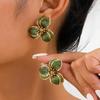 Floral Petal Earrings for Women, Elegant Alloy Dangle Jewelry for Party Music Festival All Season