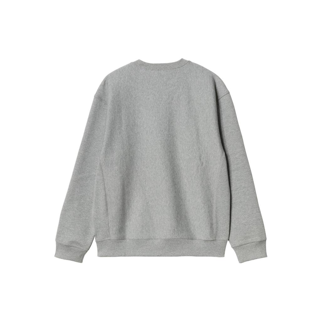 Carhartt WIP Moletom Script Americano Masculino Cinza I025475-V6-XX