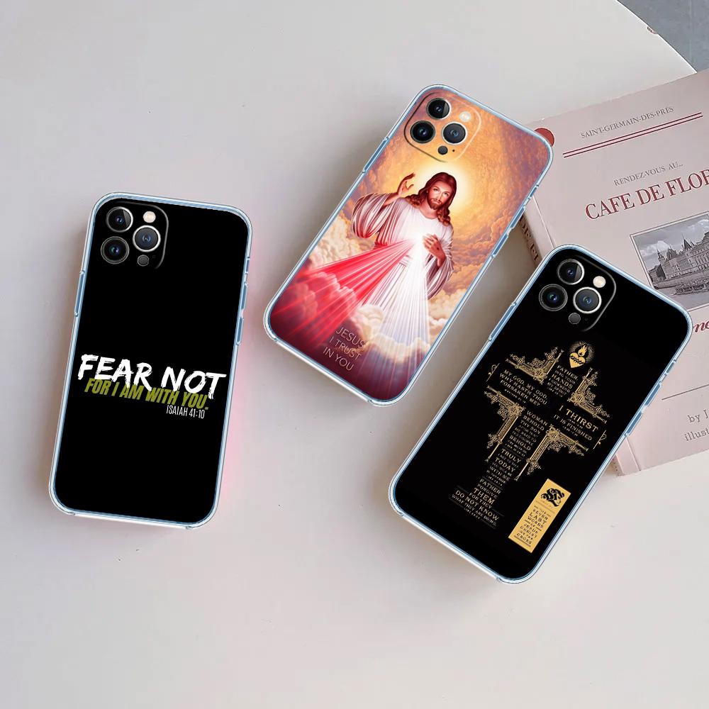 LO16 Bible verse Jesus Christ Soft Shell Transparent Phone Case for Samsung Galaxy A04 A04S A14 A23 A34 A54 M23 M33 M52 M53