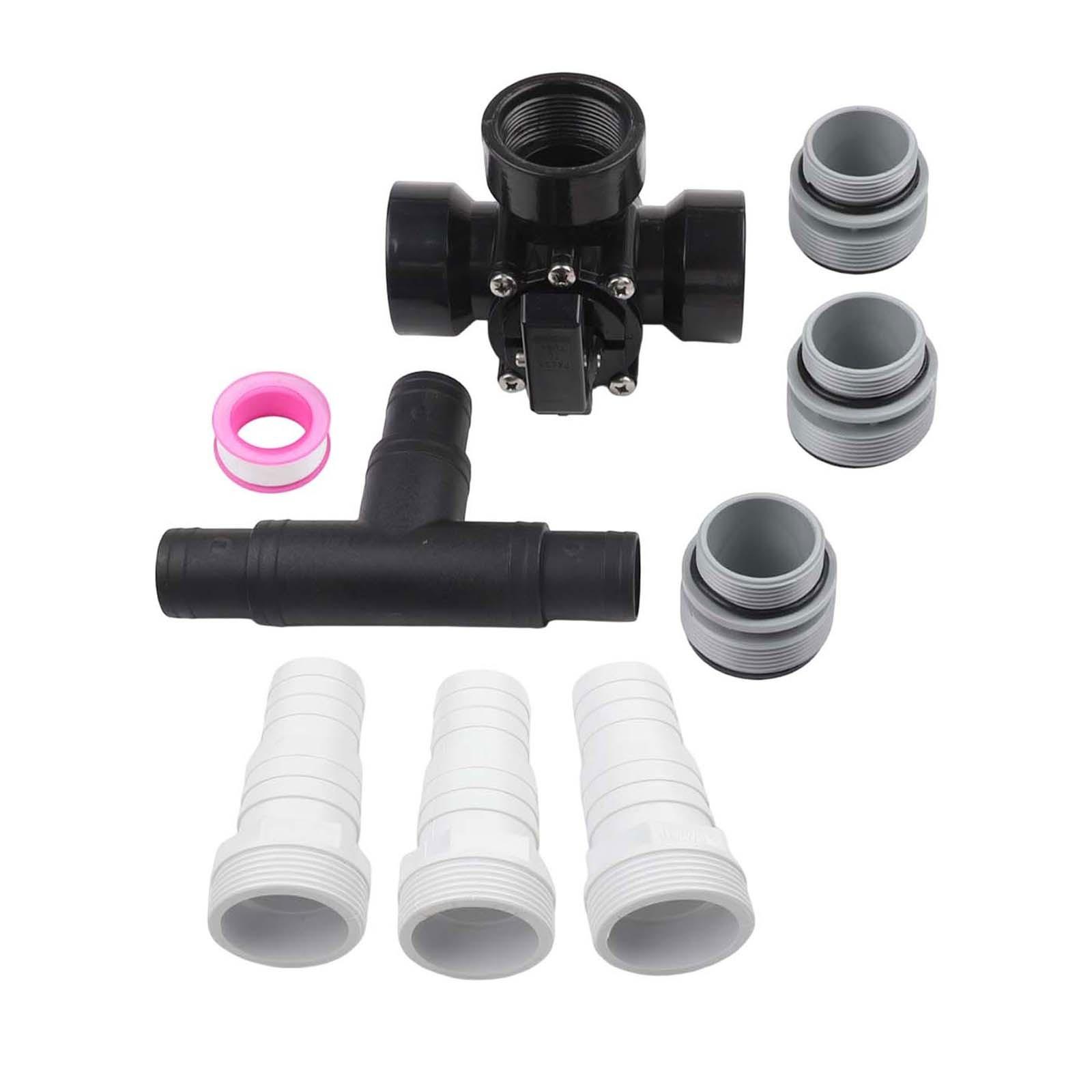 

Трехходовой переключающий клапан для бассейна Адаптер для шланга бассейна чёрный