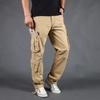 Pantaloni Cargo Larghi da Uomo per Esterno con Tasche Multiple - Taglie Forti Cotone Gamba Dritta