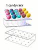 1 Peça Suporte para Cake Pops de 15 Furos Exibição de Doces Suporte de Acrílico Transparente Durável Suporte para Doces Chá de Bebê Festa de Casamento Aniversário Sobremesa Plac