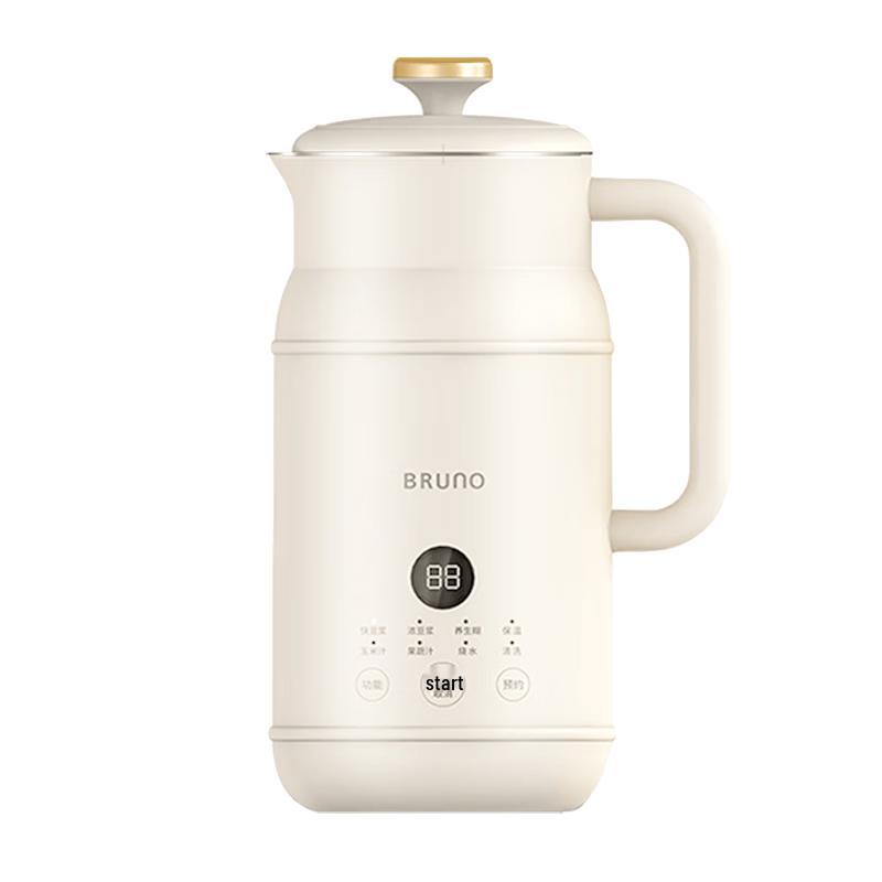 BRUNO 0.6L Automatic Wall-Breaking Mini Soy Milk Maker CN plug (adapter included)