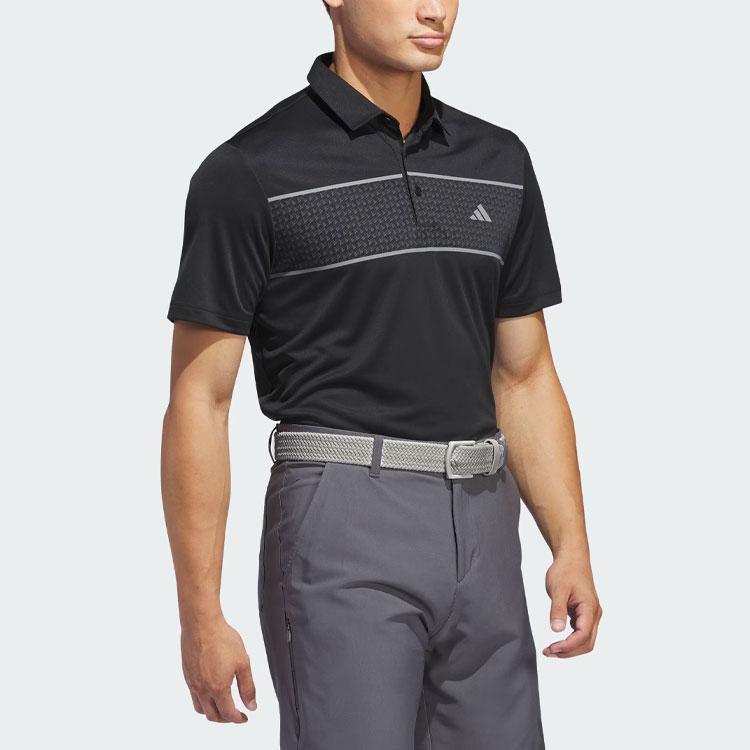 Adidas Chest Stripe Polo Shirt Polo Shirt Men's Black (Unisex) Polo Shirts IS7127
