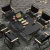 A1R Portable Roll-up Folding Picnic Table & Chair Set for Outdoor Camping.