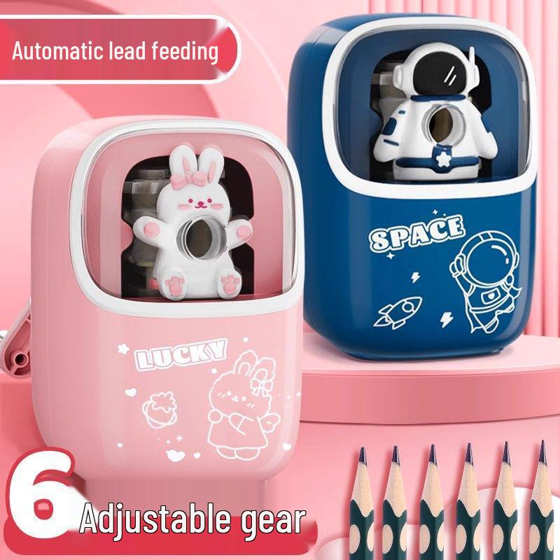 Automatic Pencil Sharpener with Lead Advance for Students and Children
