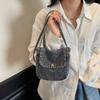 Y2K Vintage Handbag Street Style Solid Crossbody Bag Casual Denim Canvas Bag  Girl