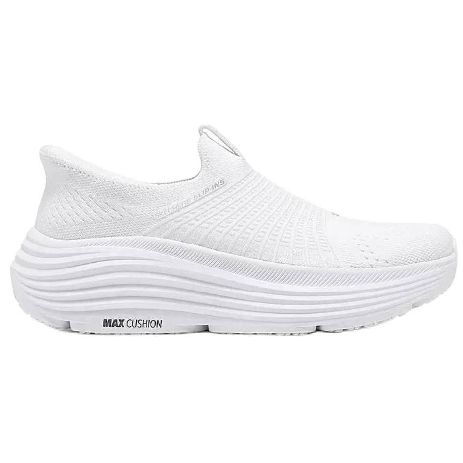 Skechers Womens Go Slip-On Shoes Comfortable Cushioning Sports Casual Shoes Women Sneakers White 129475-WSL