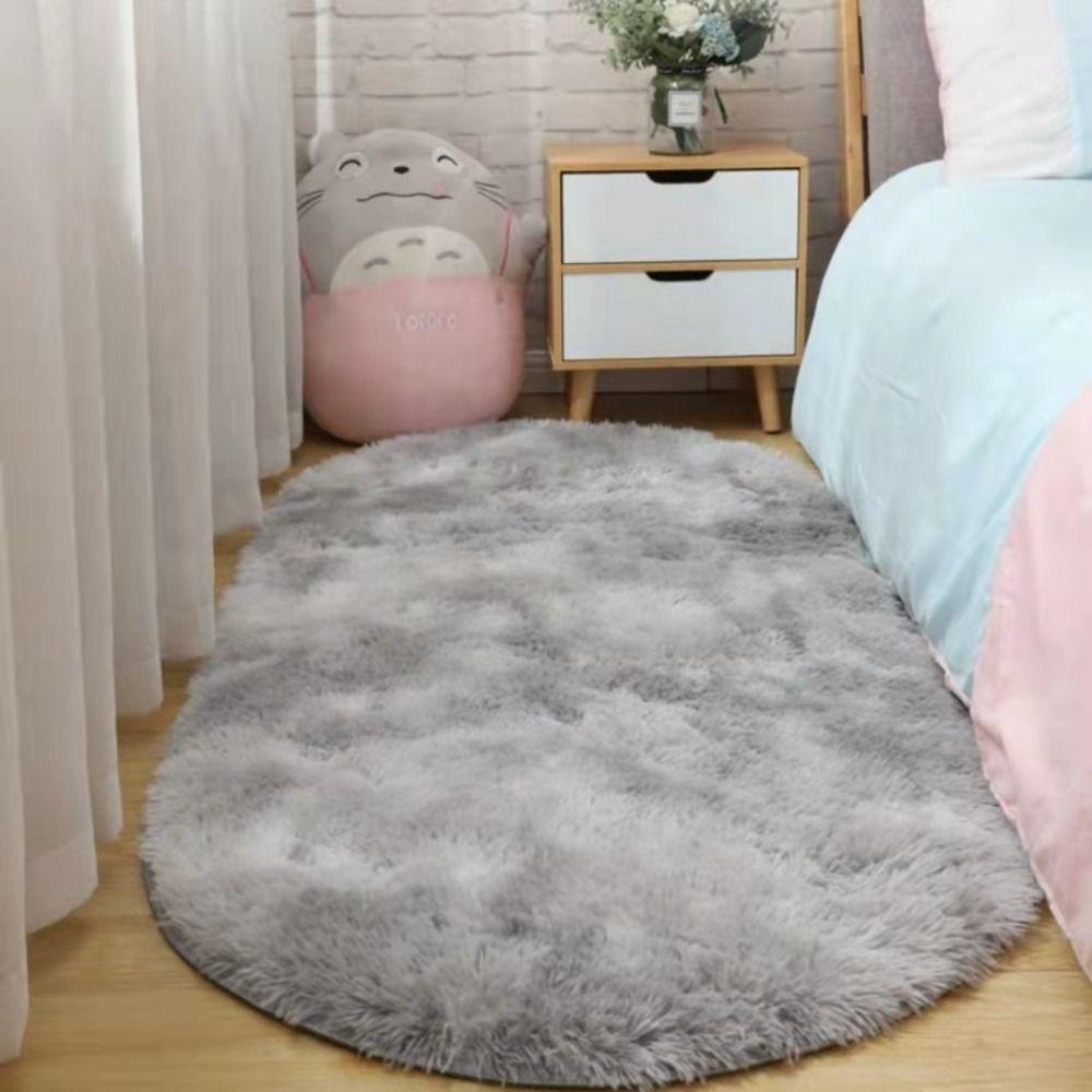 

Area Rugs for Living Room Super Soft Faux Sheepskin Area Rugs for Bedroom Floor Shaggy Plush Carpet Faux Rug Bedside Rugs світло-сірого кольору