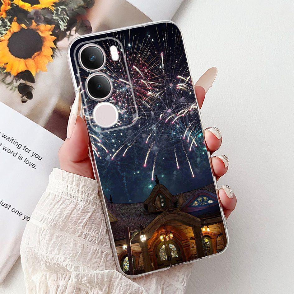 Silicone Case For Vivo Y19s V2419 Cover Lovely Cat Butterfly Cartoon Soft Back Protective Shell For Vivo Y19s 4G Y 19s TPU Coque