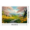 One 2D flat banner vibrant spring park design perfect for party backdrop decoration no power required. Wsj