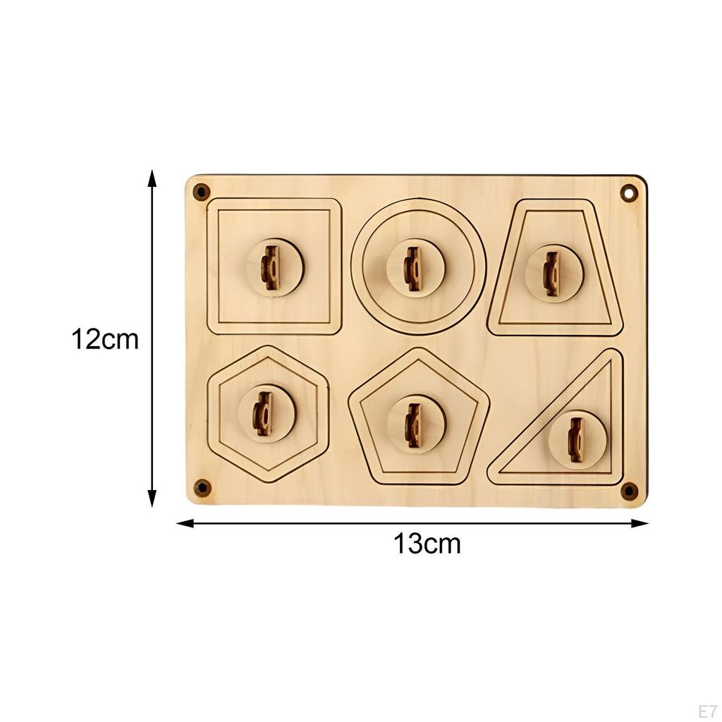 Busy Board Accessories Wooden Sensory Toys Teaching Aids Basic Skill Early Education