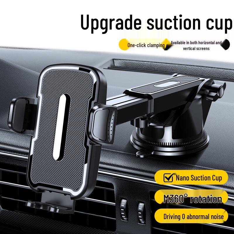 Universal Car Phone Holder with Air Vent, Gravity, and Suction Cup Mounting Options