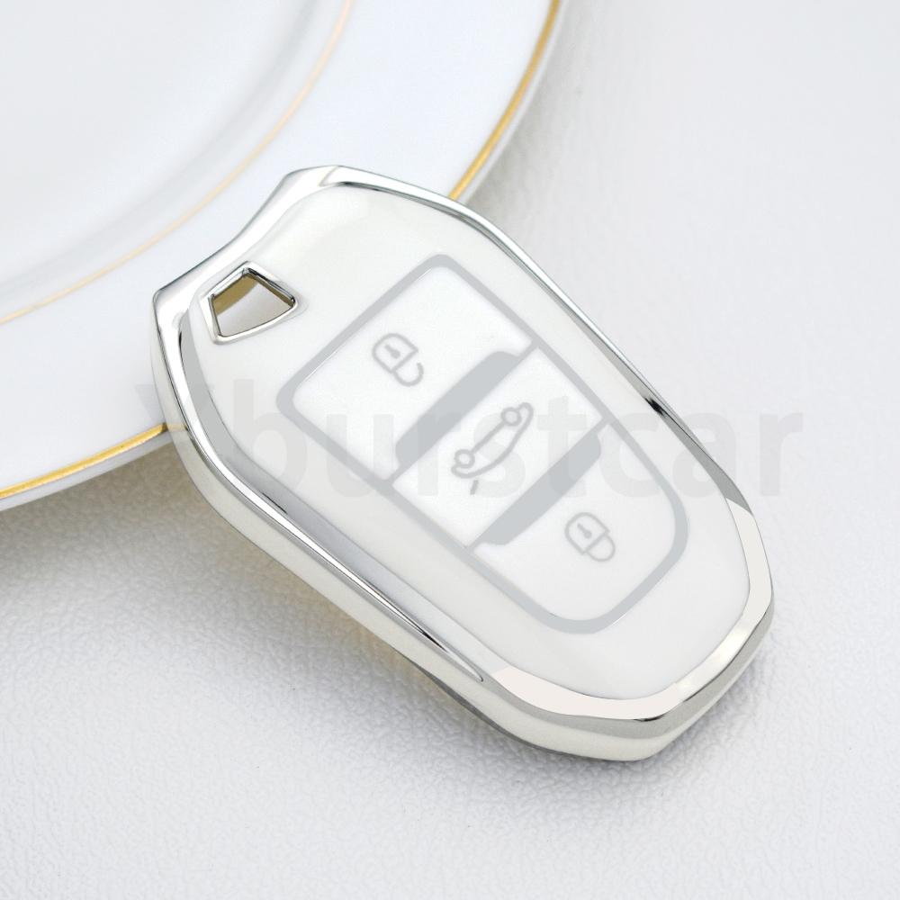TPU Shell Fob Car Remote Key Case Cover For Peugeot 4008 5008 308 408 508 2008 3008 Citroen C4 C4L C6 C3-XR Picasso DS3 DS4 DS5