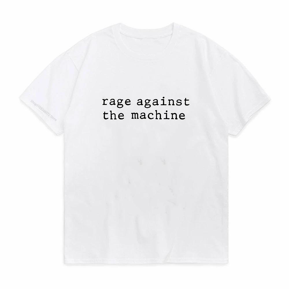 Rage Against The Machine Print T-Shirts Ratm Rap Metal Rock Liebhaber Streetwear Sommer Weiches Oberteil T-Shirt Lässig Locker Rundhals T-Shirt