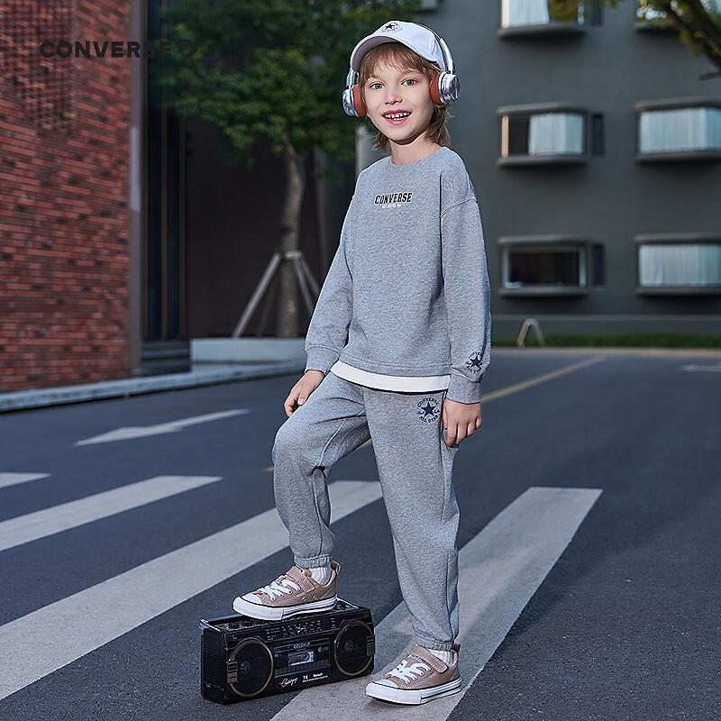 Converse Kids  Cotton Long-Sleeve T-Shirt & Pants Set 5
