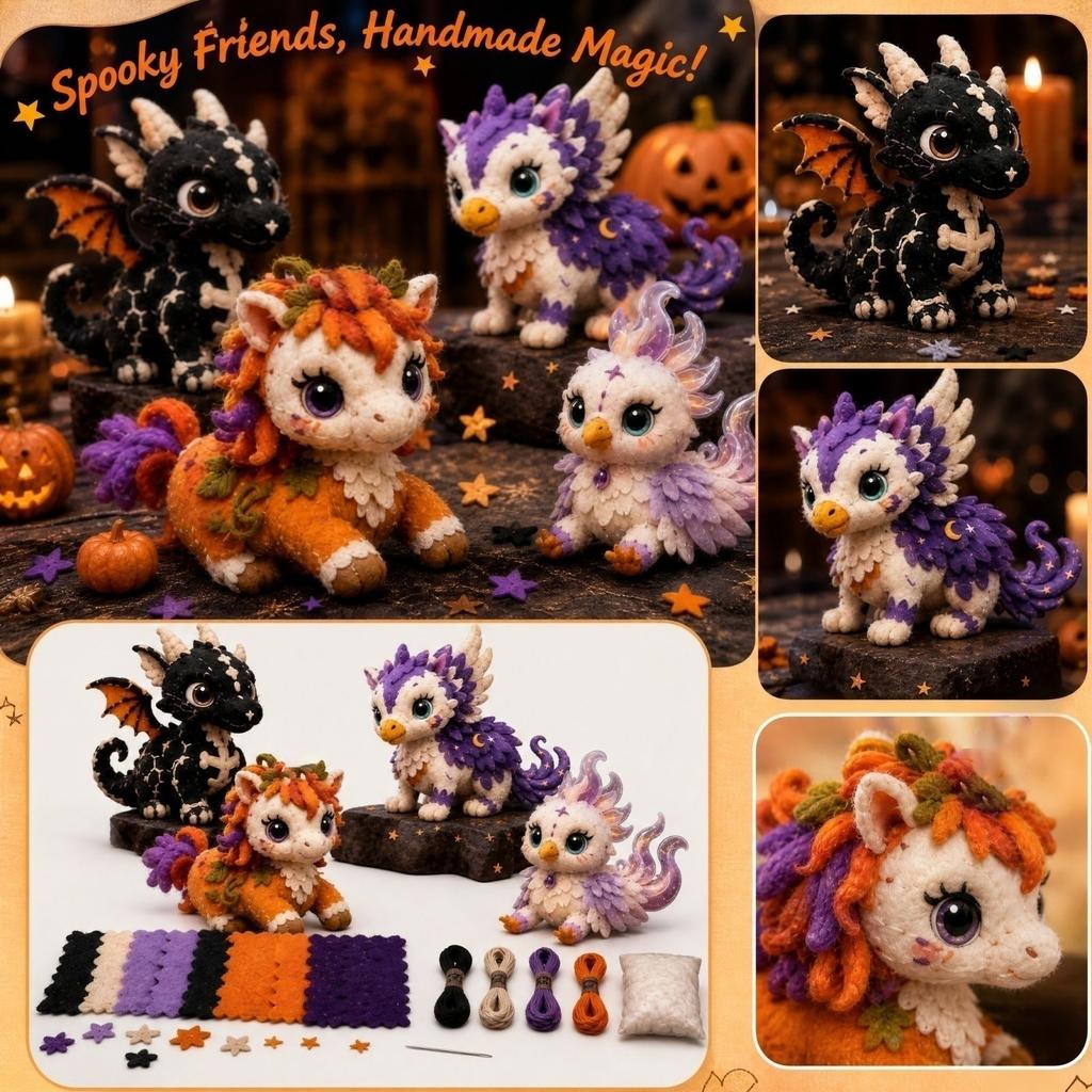 Halloween-Tierfiguren-Set - Dekoration für Partygeschenke und oder